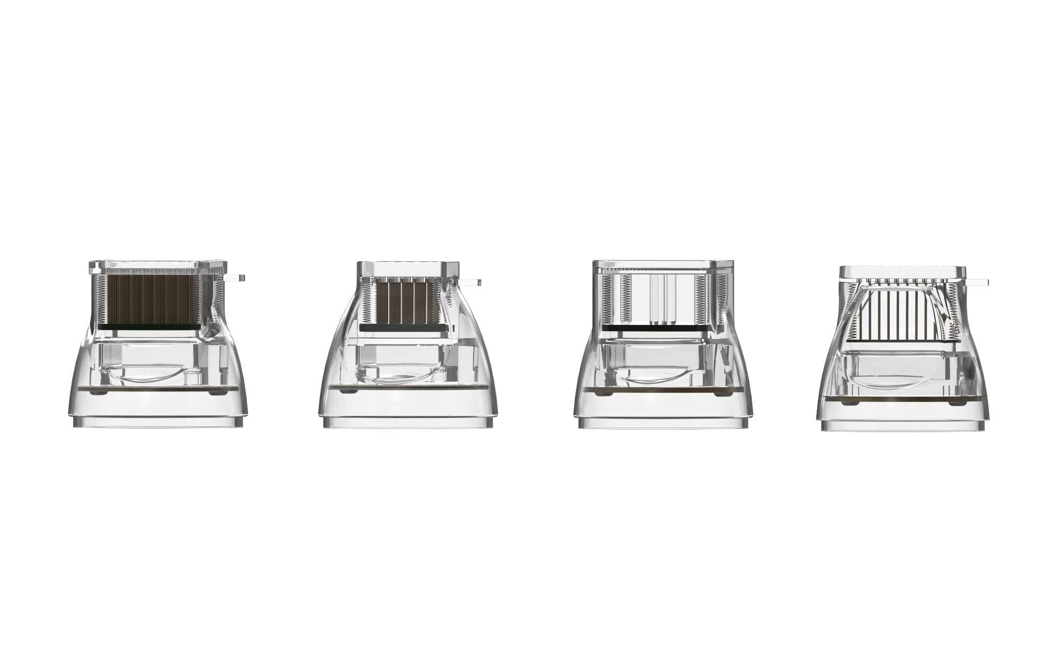 4D HIFU cartridges at 1.5mm, 3.0mm and 4.5mm depths